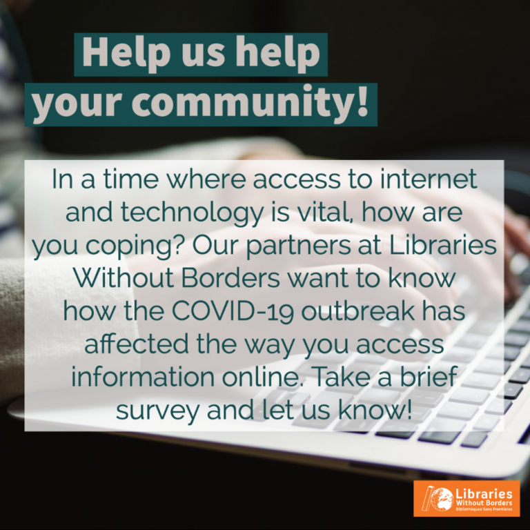Our Response to COVID-19 - Libraries Without Borders US