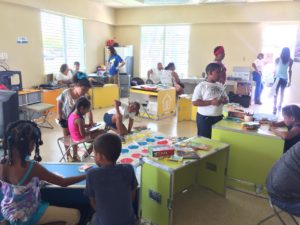 Kids Playing at the Ideas Box in Loiza, Puerto Rico